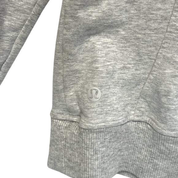 Lululemon Scuba Pullover Hoodie Women's Sz 4 Heathered Vapor French Terry Cozy - Picture 3 of 4
